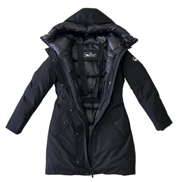The Recycled Planet Womens Black Anastasia Reprieve Parka Ski Snow Jacket Size S - Picture 1 of 16